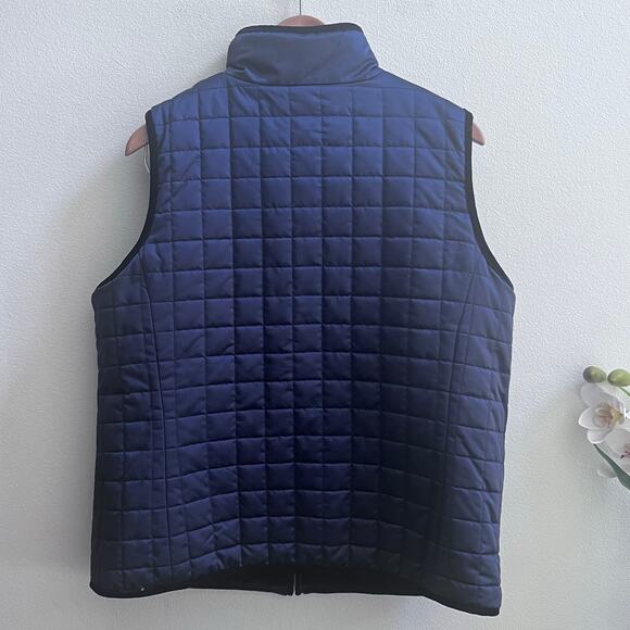 NWT Ralph Lauren Navy Blue Velvet Quilted Reversible Vest Women's Plus Size X1 - Picture 4 of 9